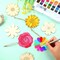 50 Pieces Flowers Unfinished Wooden Cutouts For Crafts Sunflower Wood Slices Flower Wooden Paint Crafts For Kids Painting, Diy Crafts Painting Tags Wedding Home Decorations